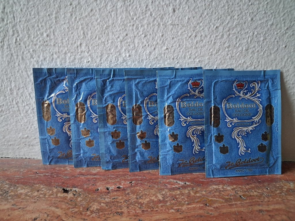 Boldoot Eau de Cologne Verfrissingsdoekjes - Vintage, Ophalen, Gebruikt, Gebruiksvoorwerp