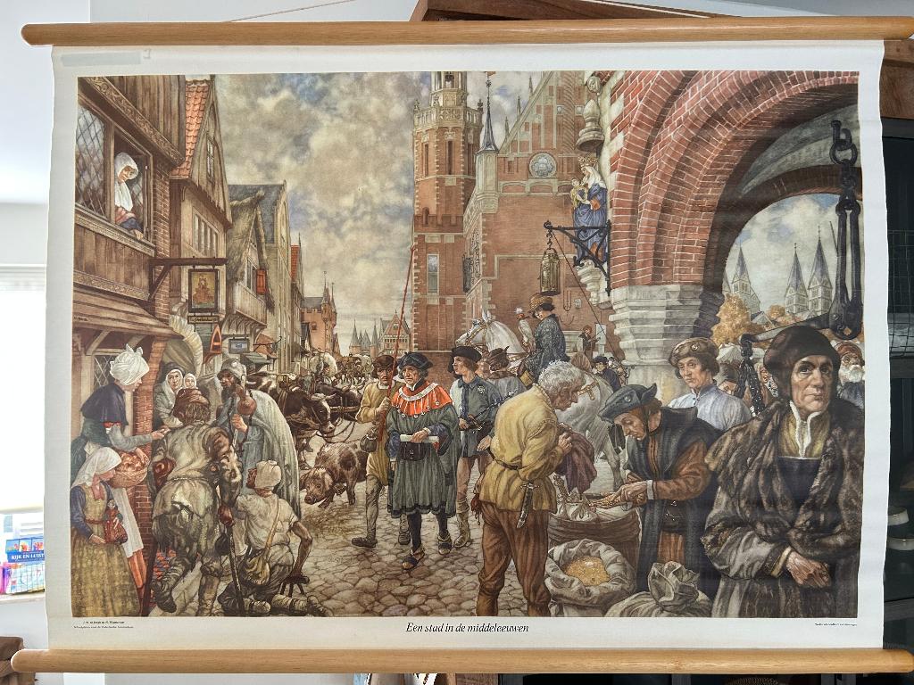 Een stad in de Middeleeuwen, Ophalen of Verzenden, Geschiedenis