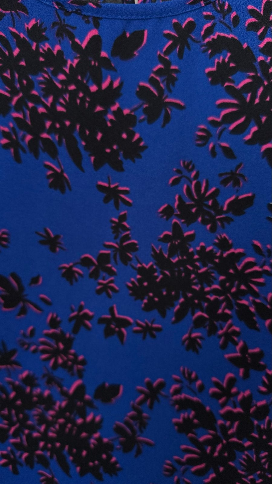 Blauwe jurk met bloemenprint Only, Maat 38/40 (M), Blauw, Ophalen of Verzenden, Zo goed als nieuw