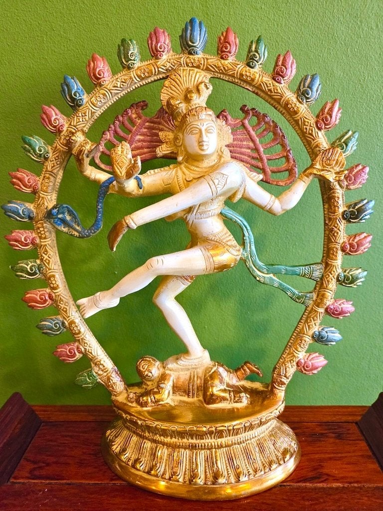DANSENDE SHIVA BRONS 30 CM, Verzamelen, Ophalen of Verzenden, Nieuw, Religie
