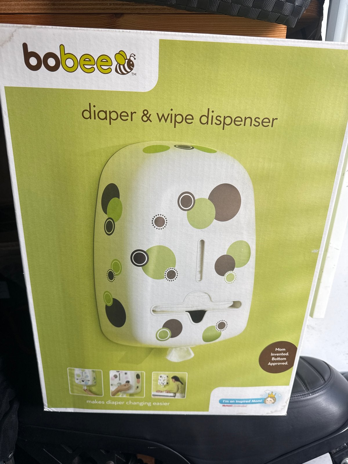Bobee luier- en doekjesdispenser, Ophalen, Zo goed als nieuw