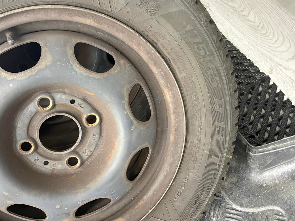 Gebruikte zomerbanden met velgen, Ophalen, Gebruikt, 15 inch, 175 mm