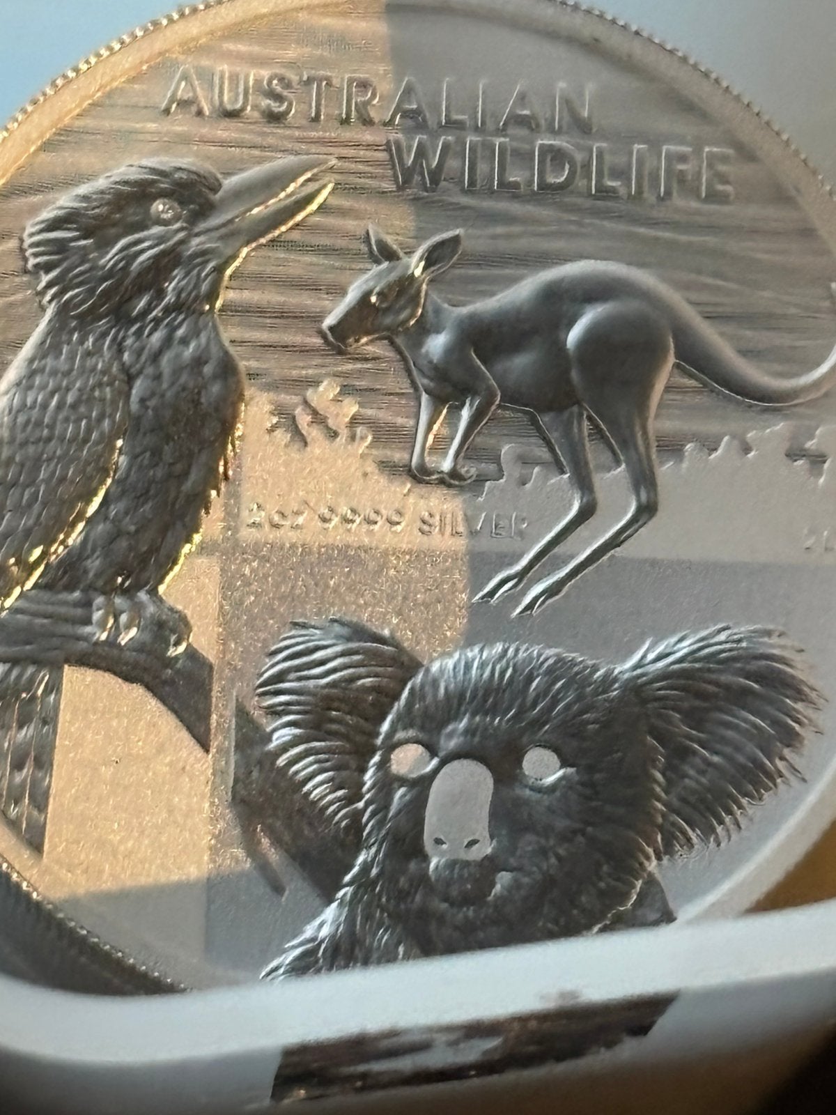 Tube wild life 10 x 2oz zilver koala kookaburra kangaroo, Ophalen of Verzenden, Zilver
