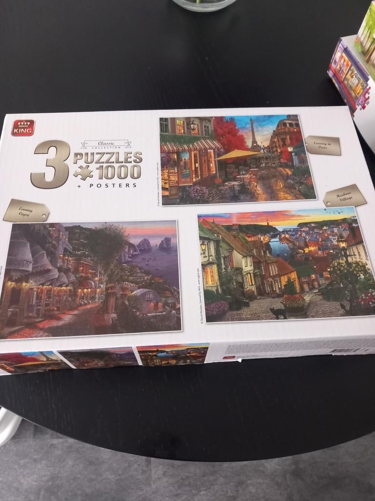 King puzzels, Ophalen, 500 t/m 1500 stukjes, Zo goed als nieuw