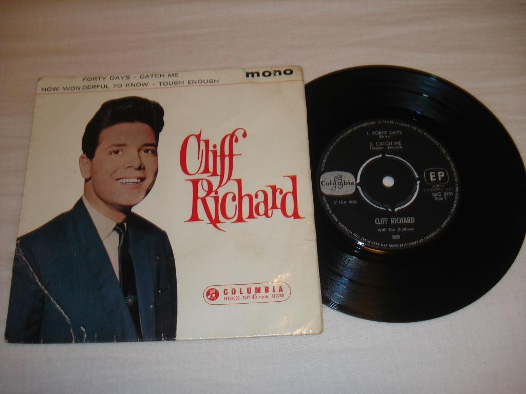 Cliff Richard    EP  Forty Days     Orgineel, Fotohoes, Ophalen of Verzenden, Zo goed als nieuw, Pop