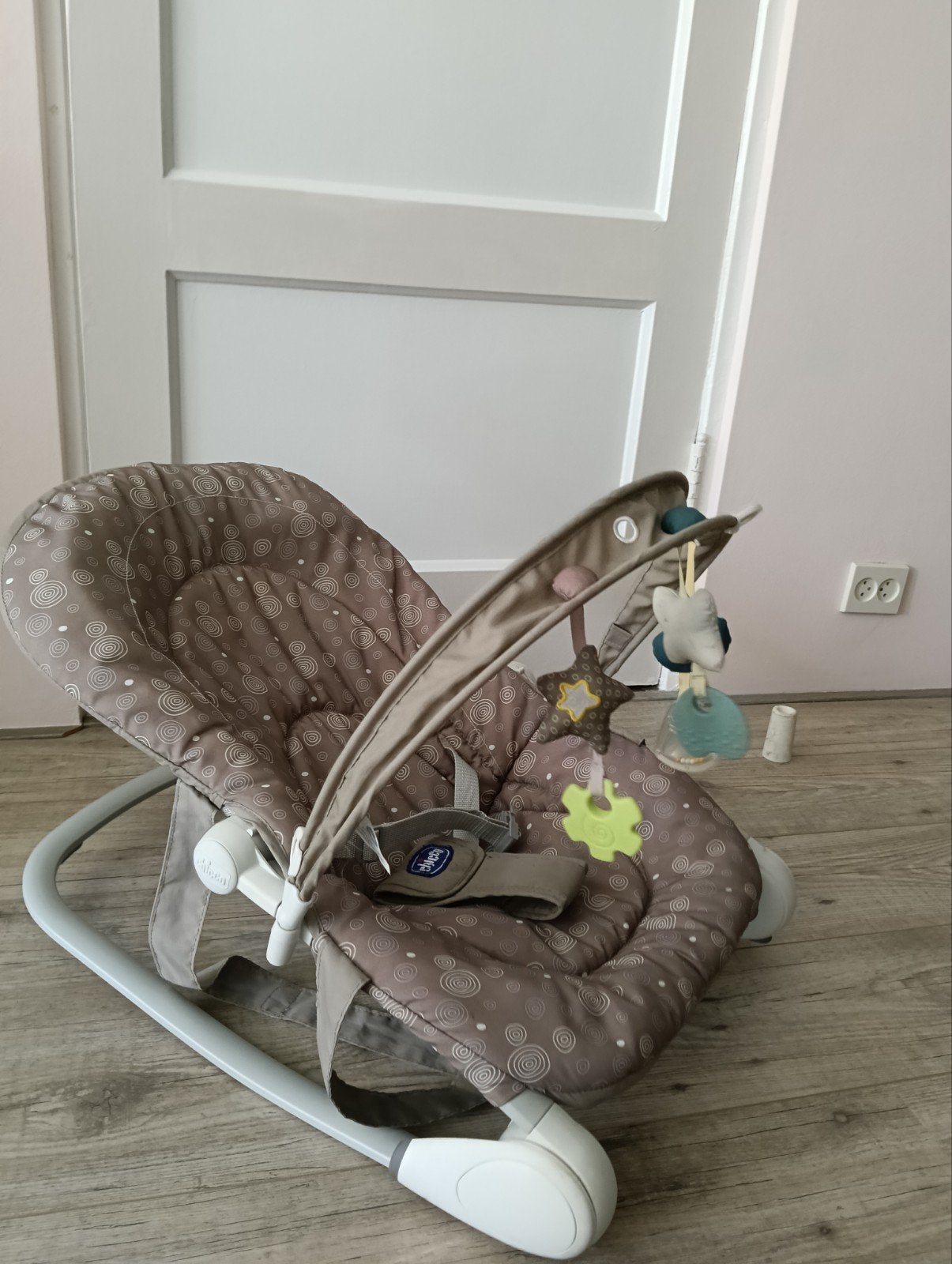 Chicco verstelbare wipstoel, Kinderen en Baby's, Ophalen, Gebruikt, Schommelstoel, Met gordel(s) of riempje(s)