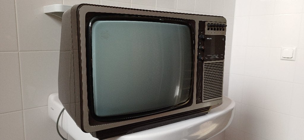 PHILIPS 14 TX ZW ANALOGE TV IS TE GEBRUIKEN MET VIDEO ING, Ophalen of Verzenden, Gebruikt, Video