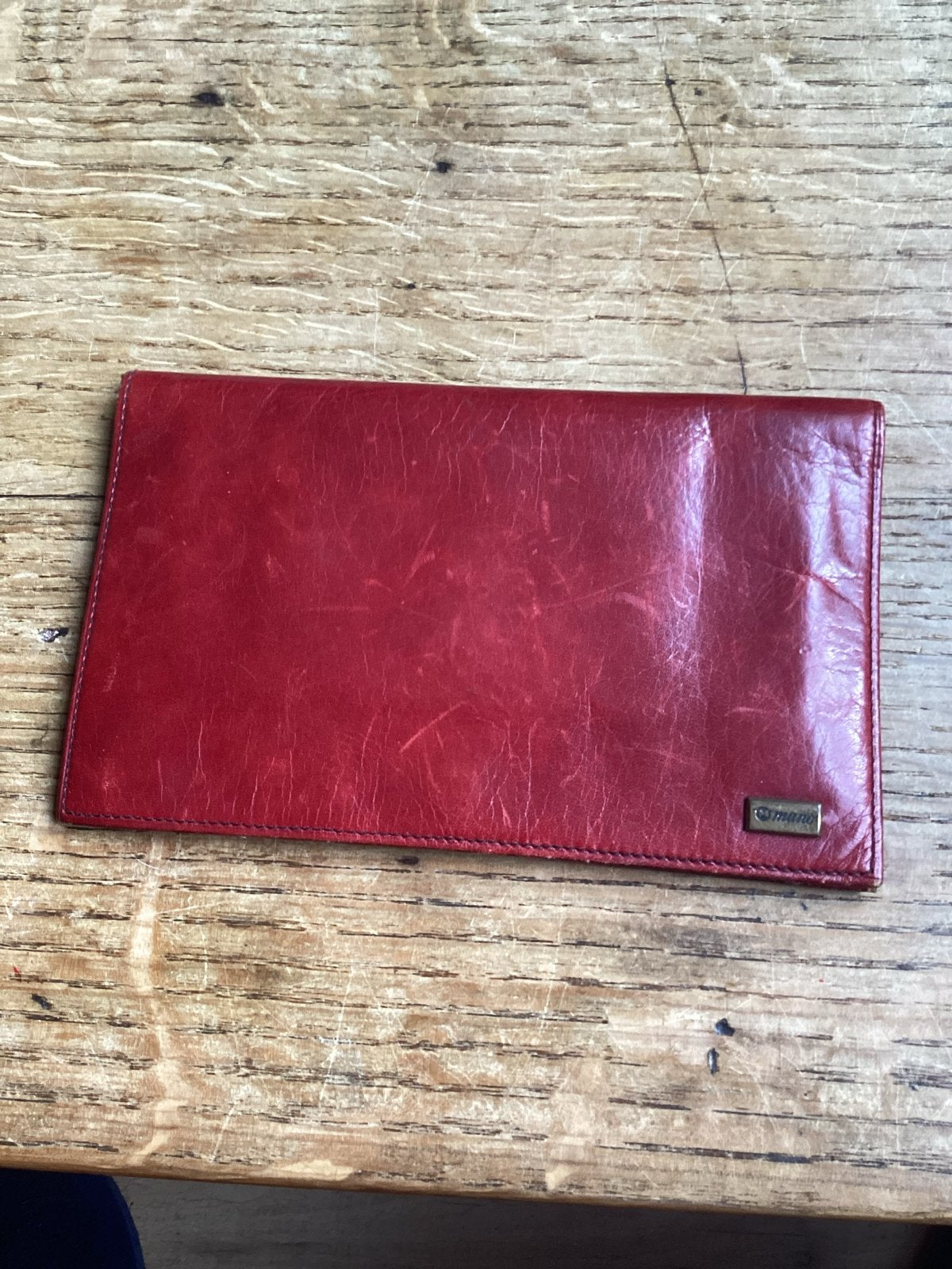 Kano Leren Portefeuille - Rood, Overige merken, Gebruikt, Ophalen of Verzenden, Leer