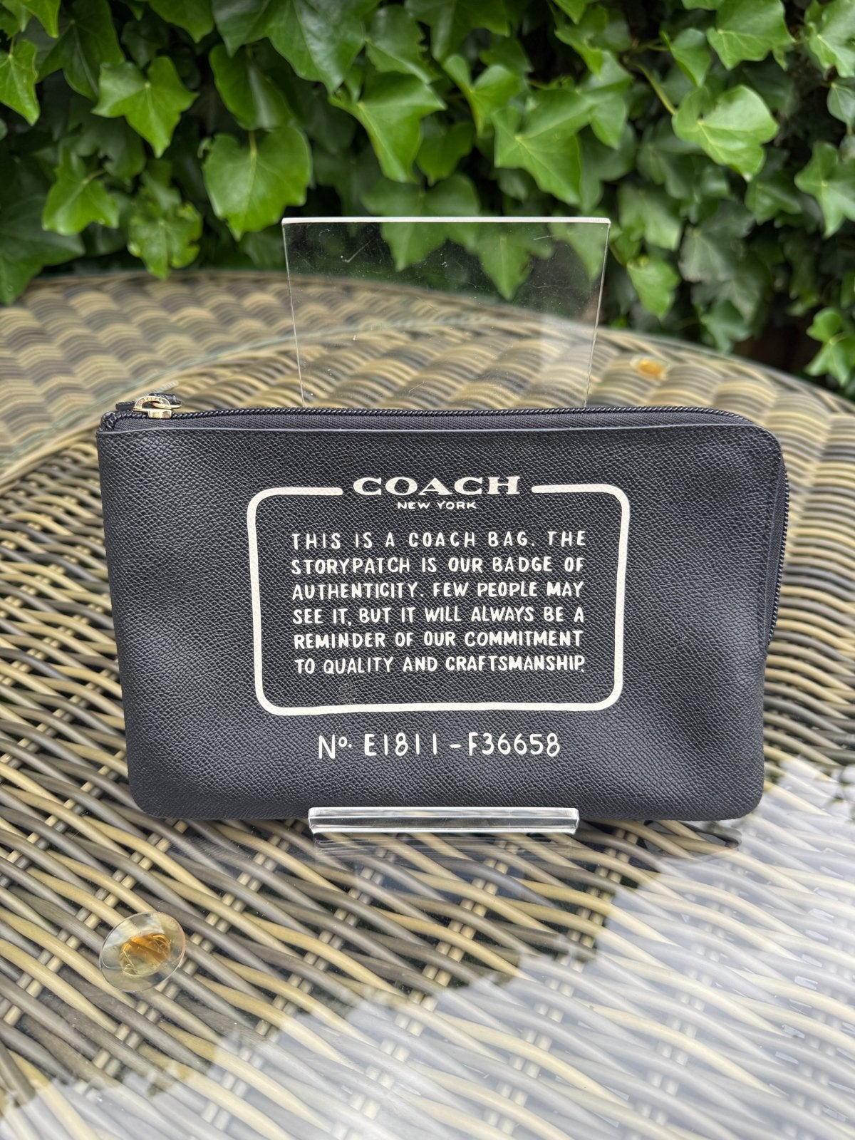 Coach etui | zwart | 16x24 cm, Ophalen, Zo goed als nieuw, Zwart
