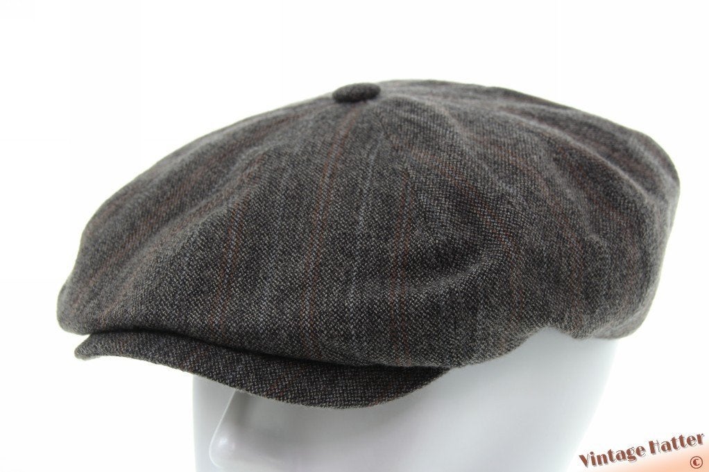 Paperboy pet Stetson Hatteras grijs linnen wol mix S, L & XL, 60 cm (XL, 7½ inch) of meer, Nieuw, Ophalen of Verzenden, Pet