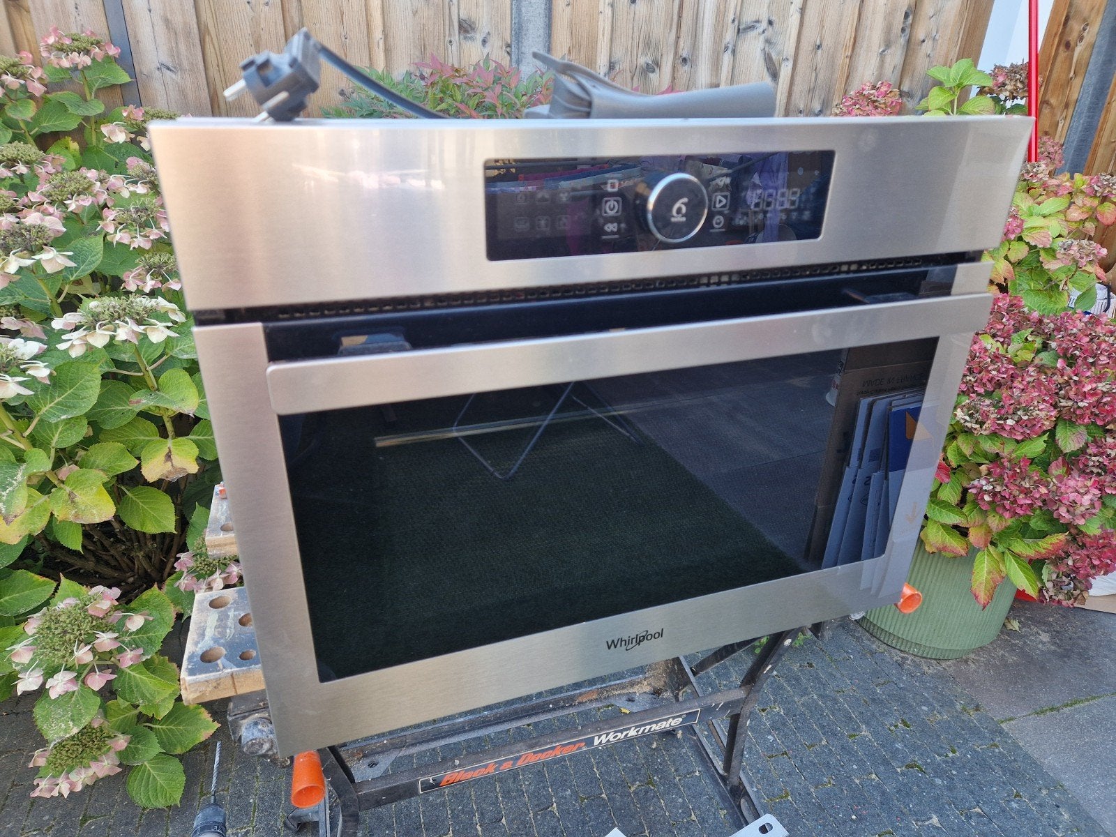 Whirlpool combi-oven te koop, Witgoed en Apparatuur, Ophalen, 45 tot 50 cm, Whirlpool, Inbouw