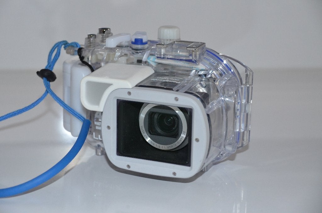 Panasonic Lumix DMC-TZ4 met DMW-MCTZ5 Onderwaterbehuizing., Panasonic, Ingebouwde flitser, Zo goed als nieuw, Compactcamera