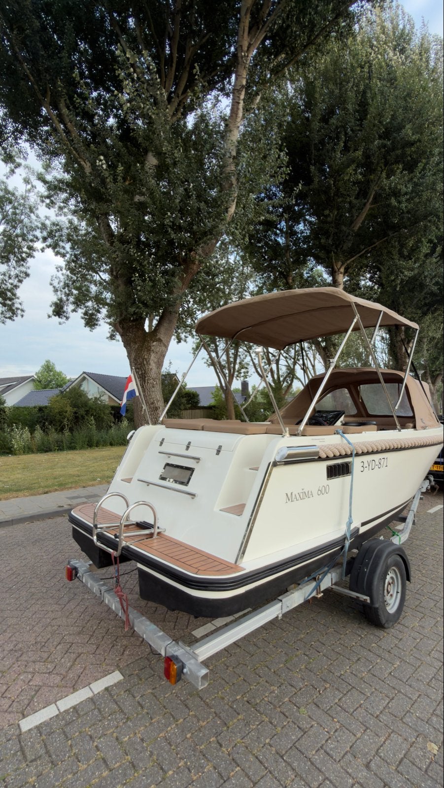 Maxima 600, Honda BF60 en Trailer, Ophalen, 60 pk, Tender, Gebruikt