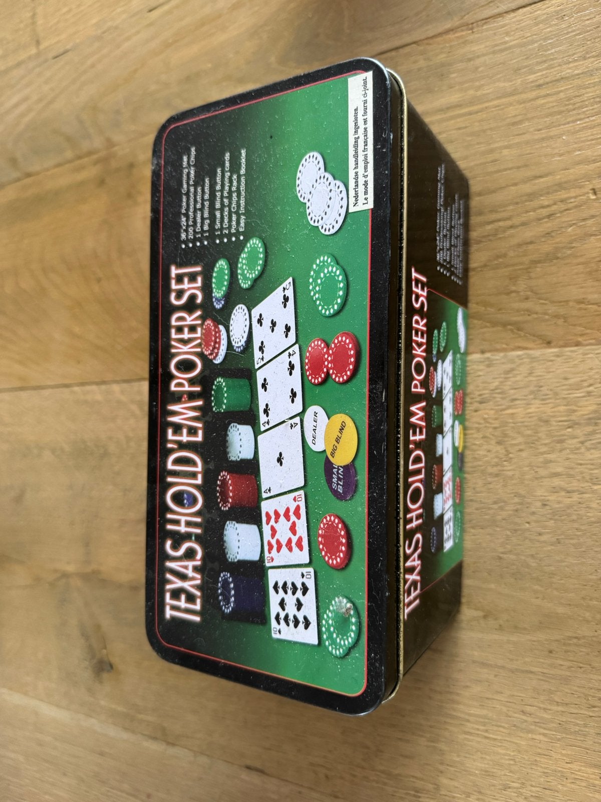 Texas Hold'em Pokerset - Compleet, Hobby en Vrije tijd, Gezelschapsspellen | Kaartspellen, Drie of vier spelers, Ophalen, Gebruikt