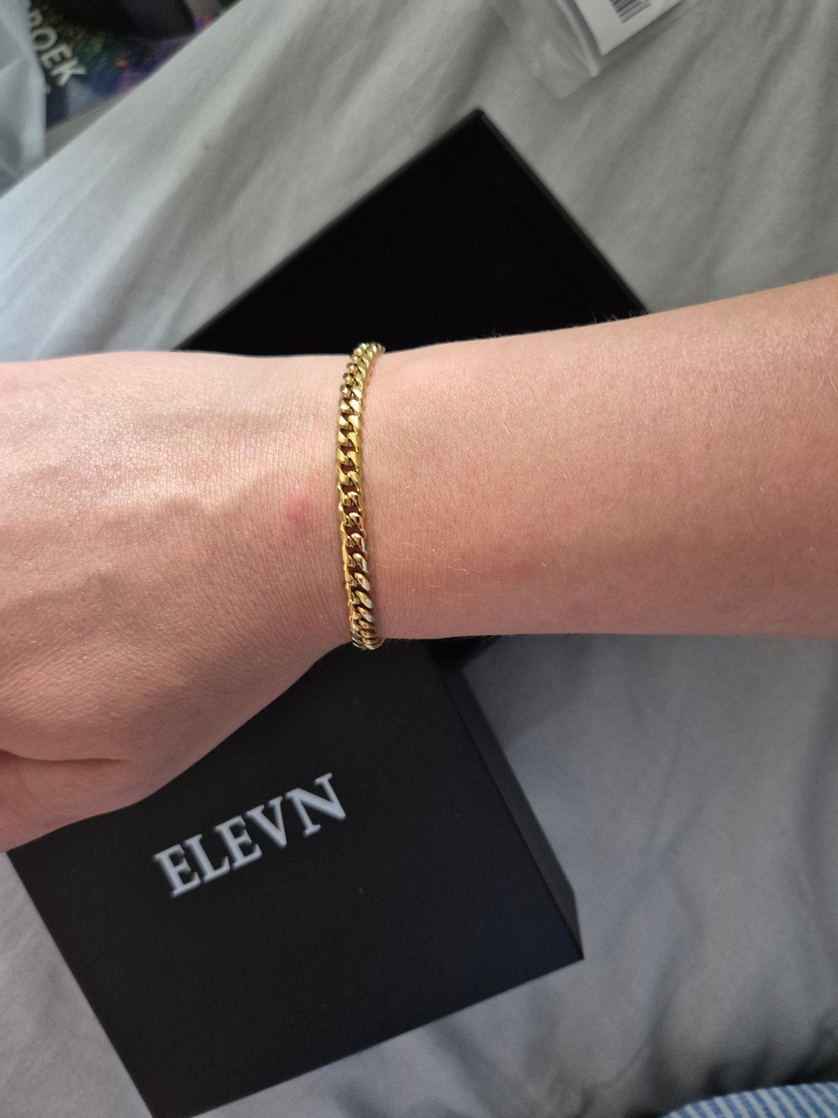 Gouden armband - Elevn - 18k gold plated, Ophalen of Verzenden, Nieuw, Goud, Goud