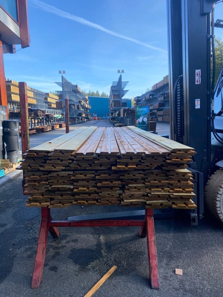 Halfhouts rabat 18x145mm 300cm nr. 797, Ophalen of Verzenden, Nieuw, 250 cm of meer, Planken