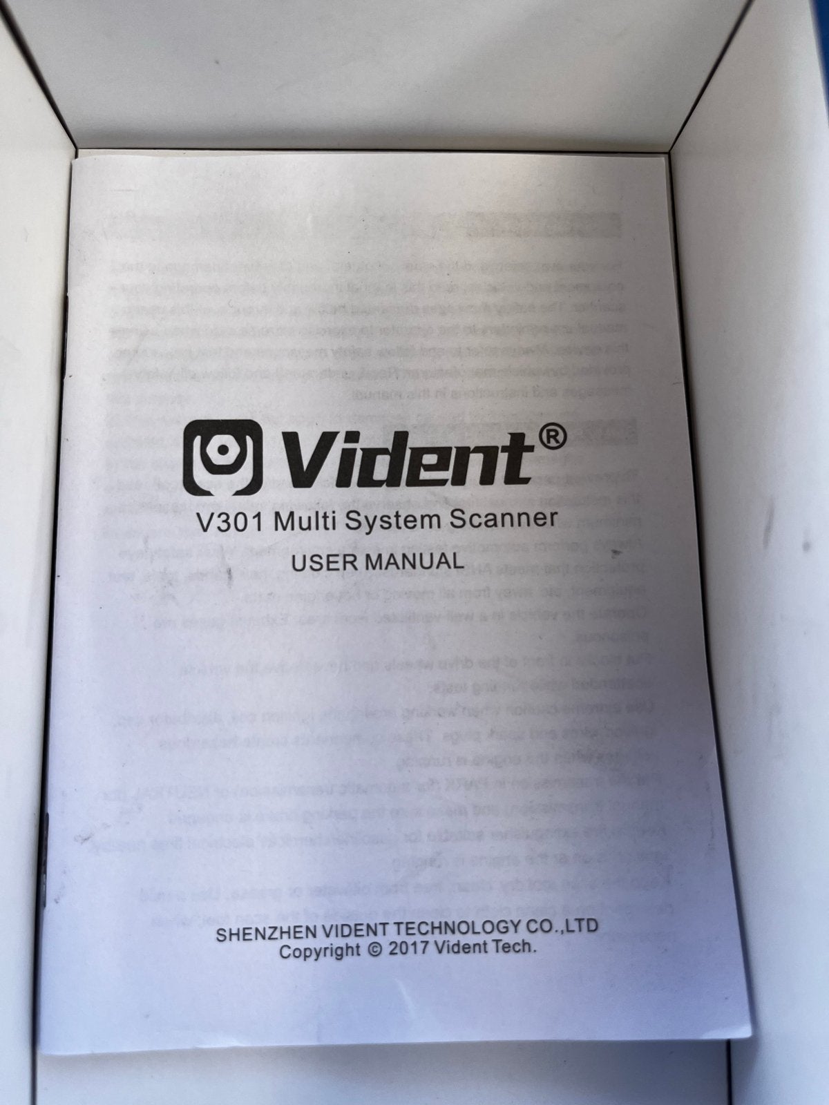 Vident V301 Multi System Scanner Diagnose Tester OBD2, Ophalen of Verzenden, Nieuw