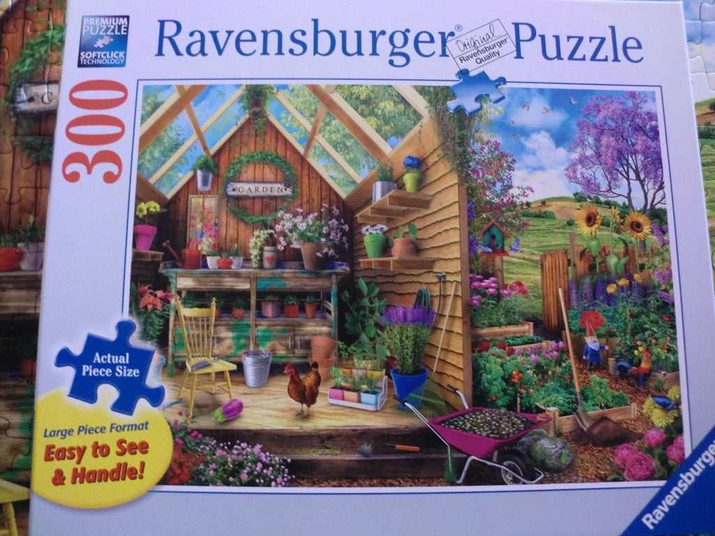 Ravensburger puzzel, 300 stukjes XXL, Blik in het tuinhuis, Ophalen of Verzenden, Minder dan 500 stukjes, Zo goed als nieuw, Legpuzzel
