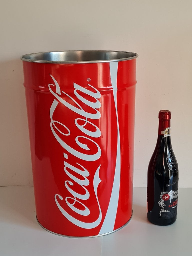 vintage prullenmand coca cola - opbergbak, Ophalen of Verzenden, Gebruiksvoorwerp