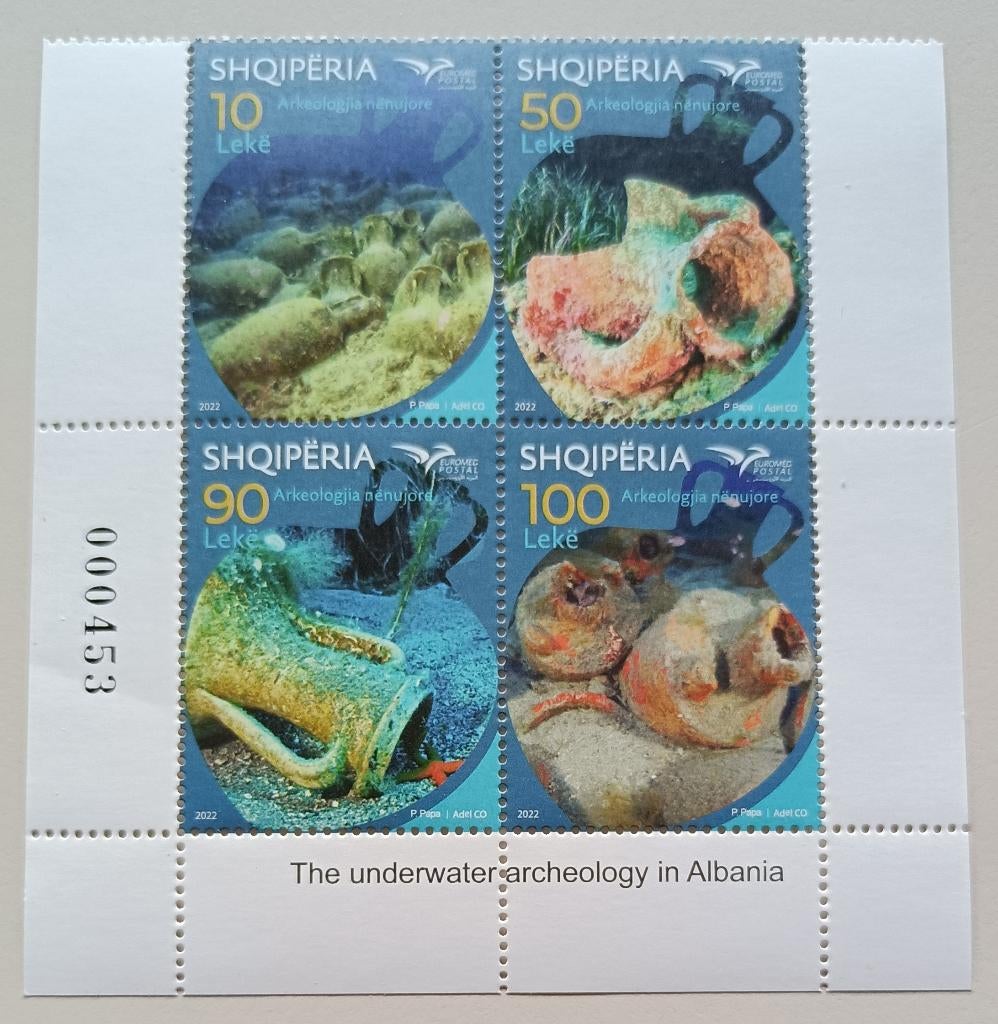 Albanie-Albania 2022 Euromed, Ophalen of Verzenden, Overige landen, Postfris