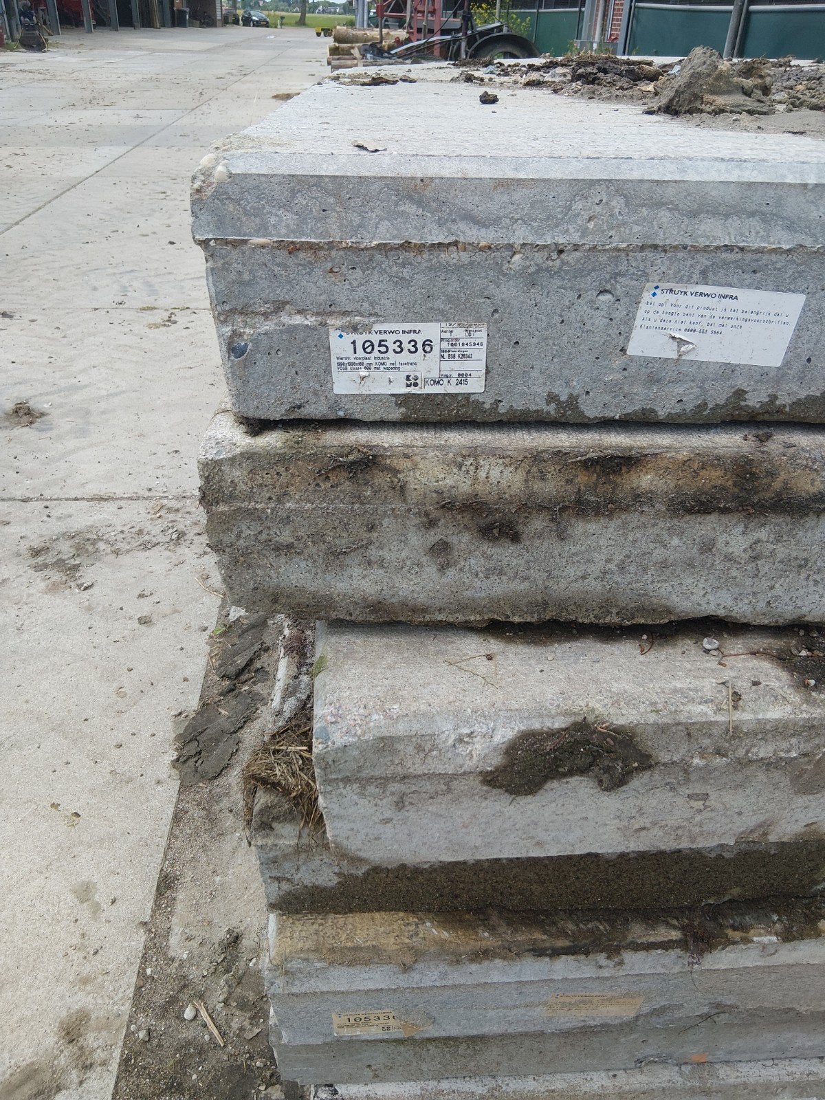 Betonplaten 2x20.16, Tuin en Terras, Ophalen, Beton, Overige typen