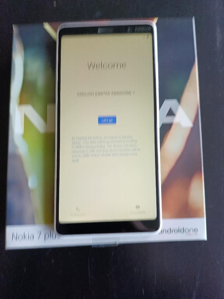 Nokia 7 Plus wit 64GB inclusief doos en ongebruikte headset, Telecommunicatie, Mobiele telefoons | Nokia, Gebruikt, Zonder abonnement