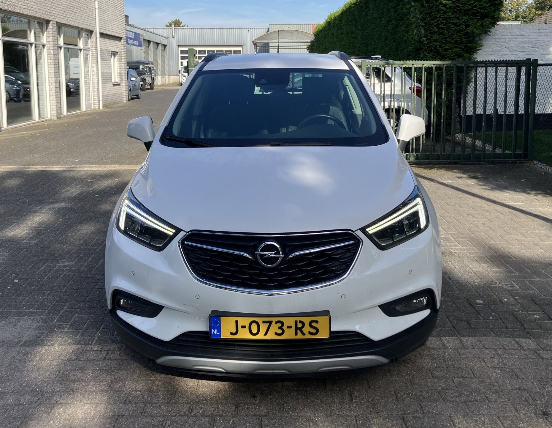 Opel Mokka X 1.4 Turbo Innovation, Auto's, Gebruikt, Euro 6, Leder en Stof, Wit