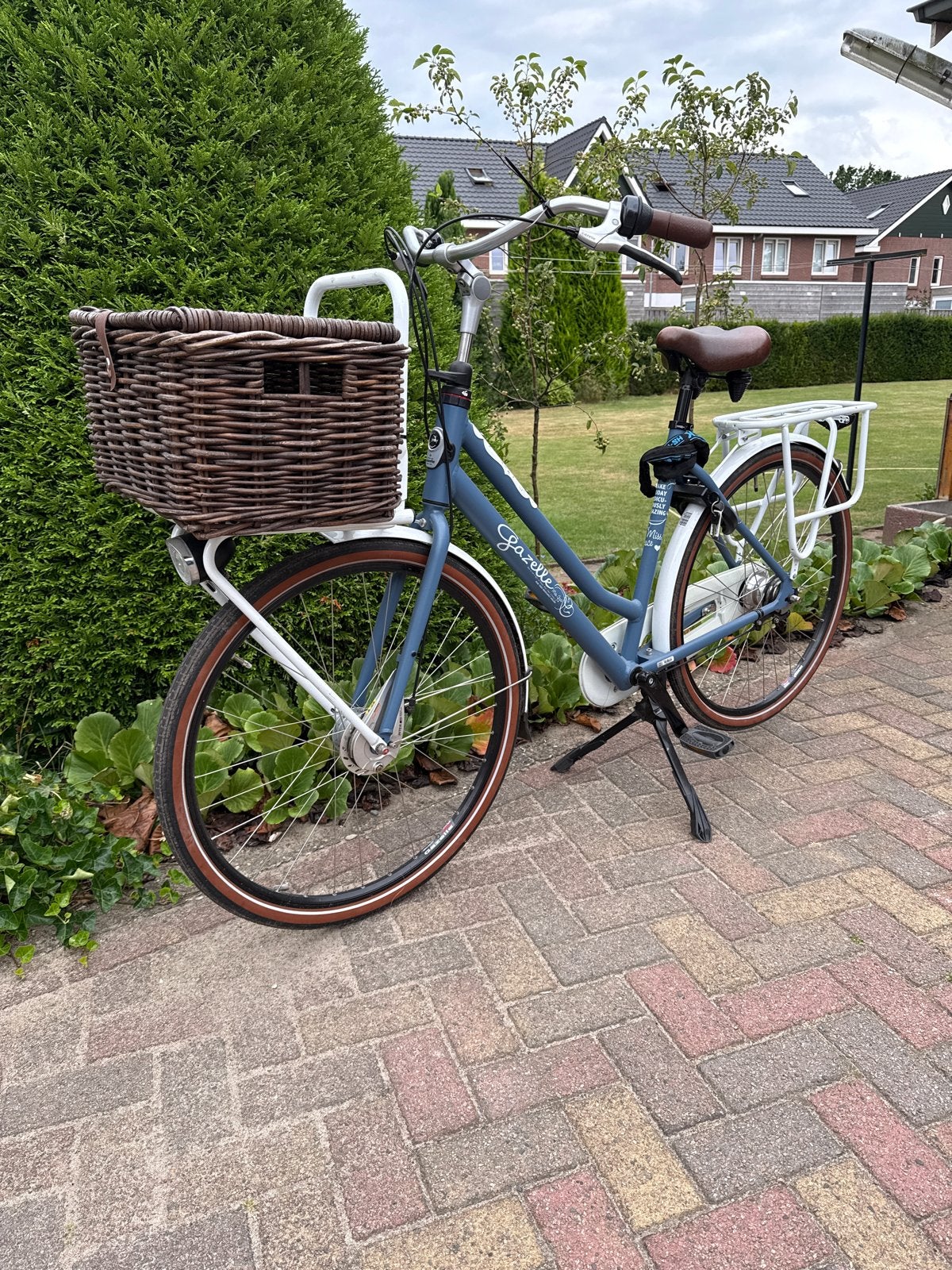 Gazelle miss grace fiets met mand en bagagedrager, Ophalen, Versnellingen, Zo goed als nieuw, 50 tot 53 cm