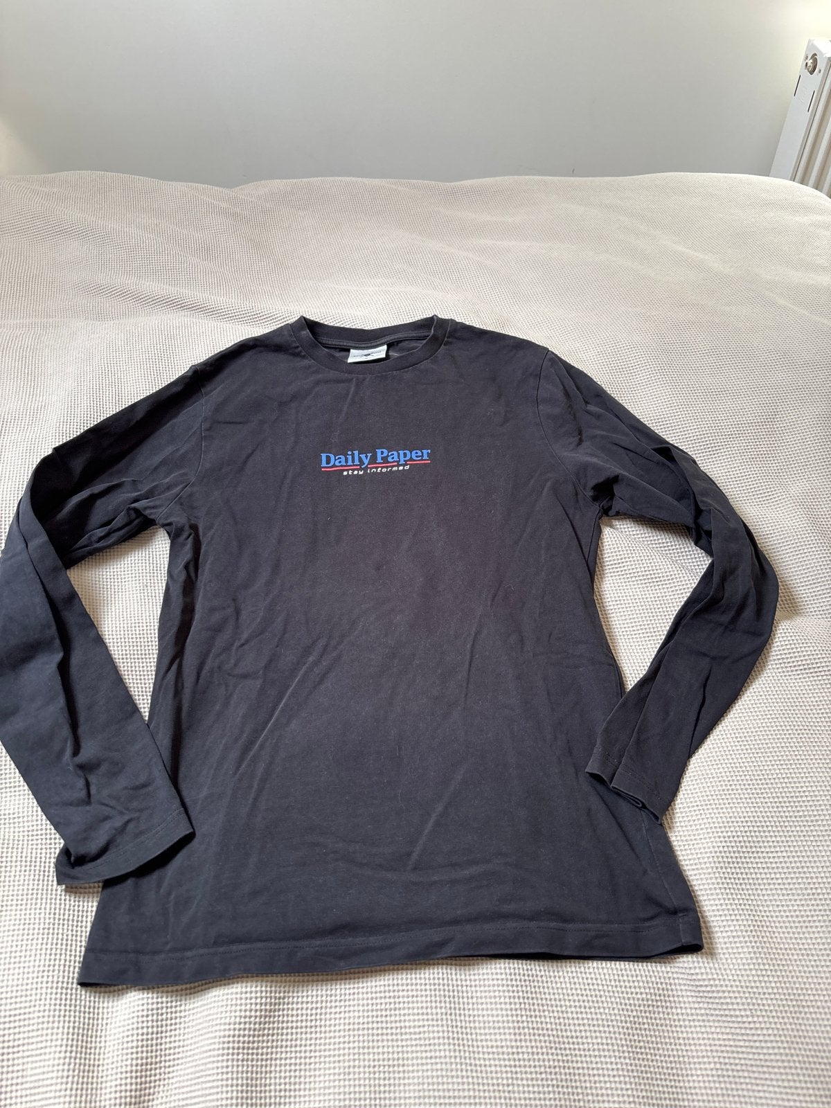 Daily Paper longsleeve - Maat M, Ophalen of Verzenden, Gedragen, Maat 48/50 (M), Zwart