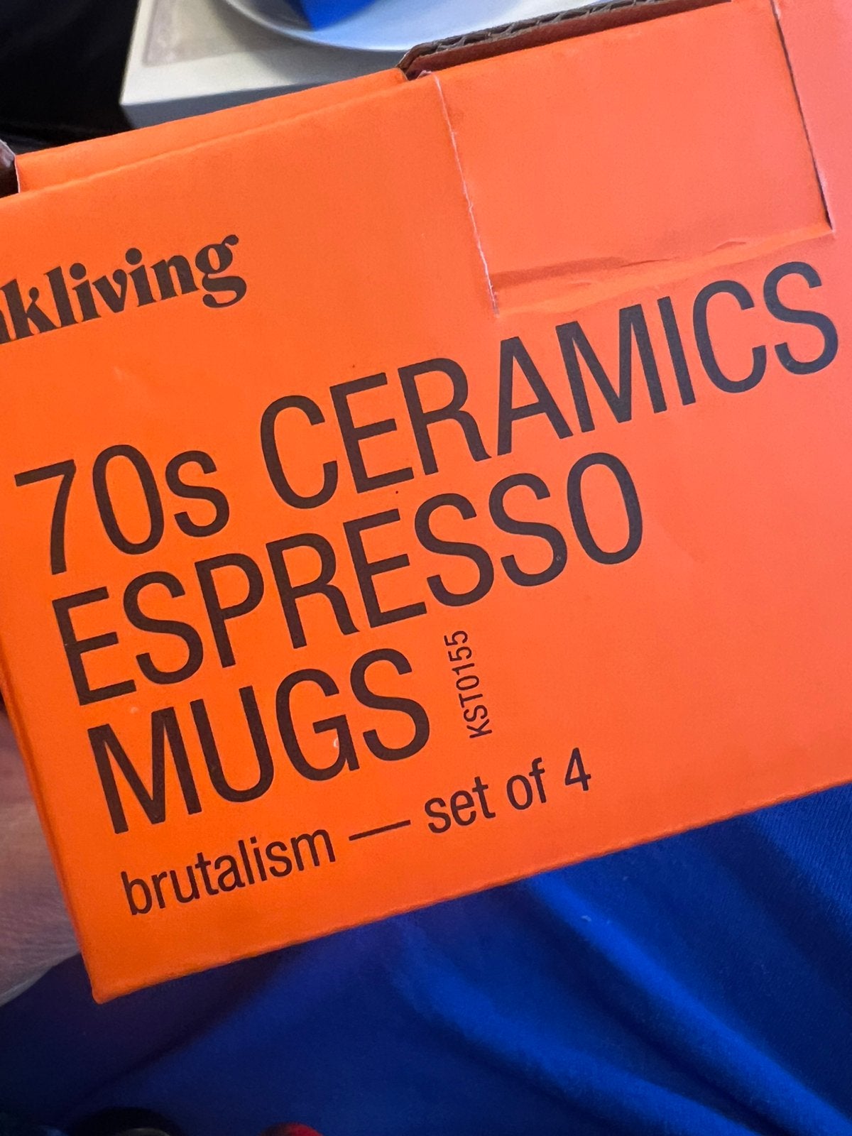 New- HKliving 70's Ceramic Espresso cups set of 4 Brutalism, Huis en Inrichting, Ophalen of Verzenden, Nieuw