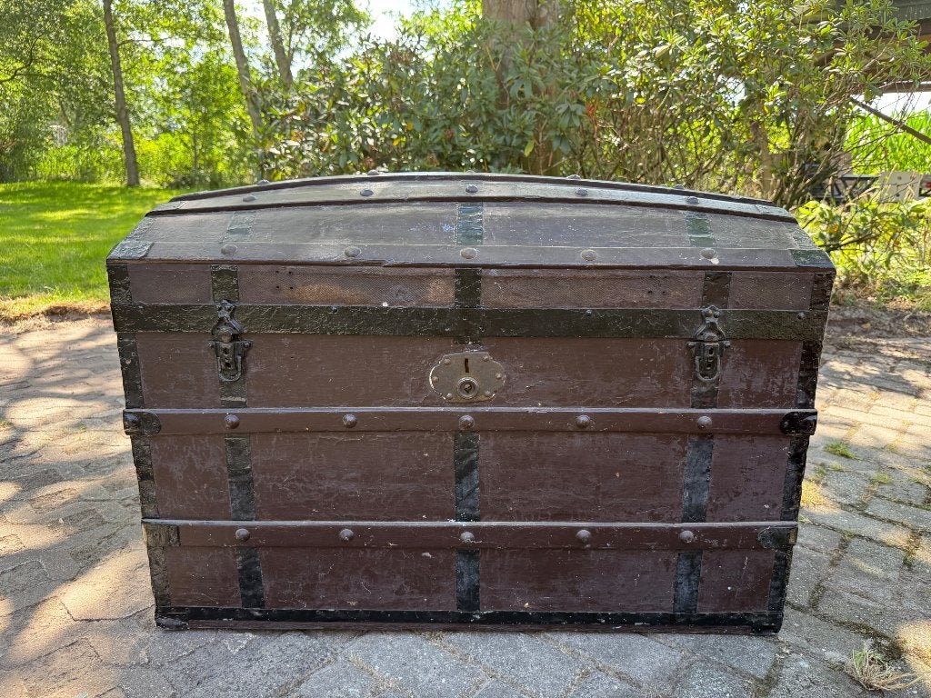 Dekenkist / reiskoffer, Huis en Inrichting, Woonaccessoires | Kisten, Ophalen, Gebruikt, 50 tot 100 cm