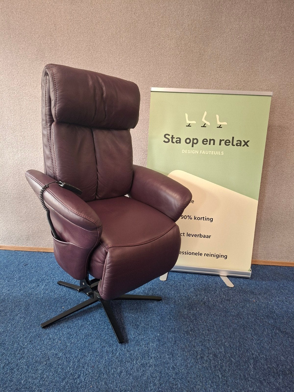 sta op relax fauteuil Meubelzorg Sublime ZGAN evt  op accu🔋, Huis en Inrichting, Hoofdstraat 60 Schijndel, Ophalen of Verzenden