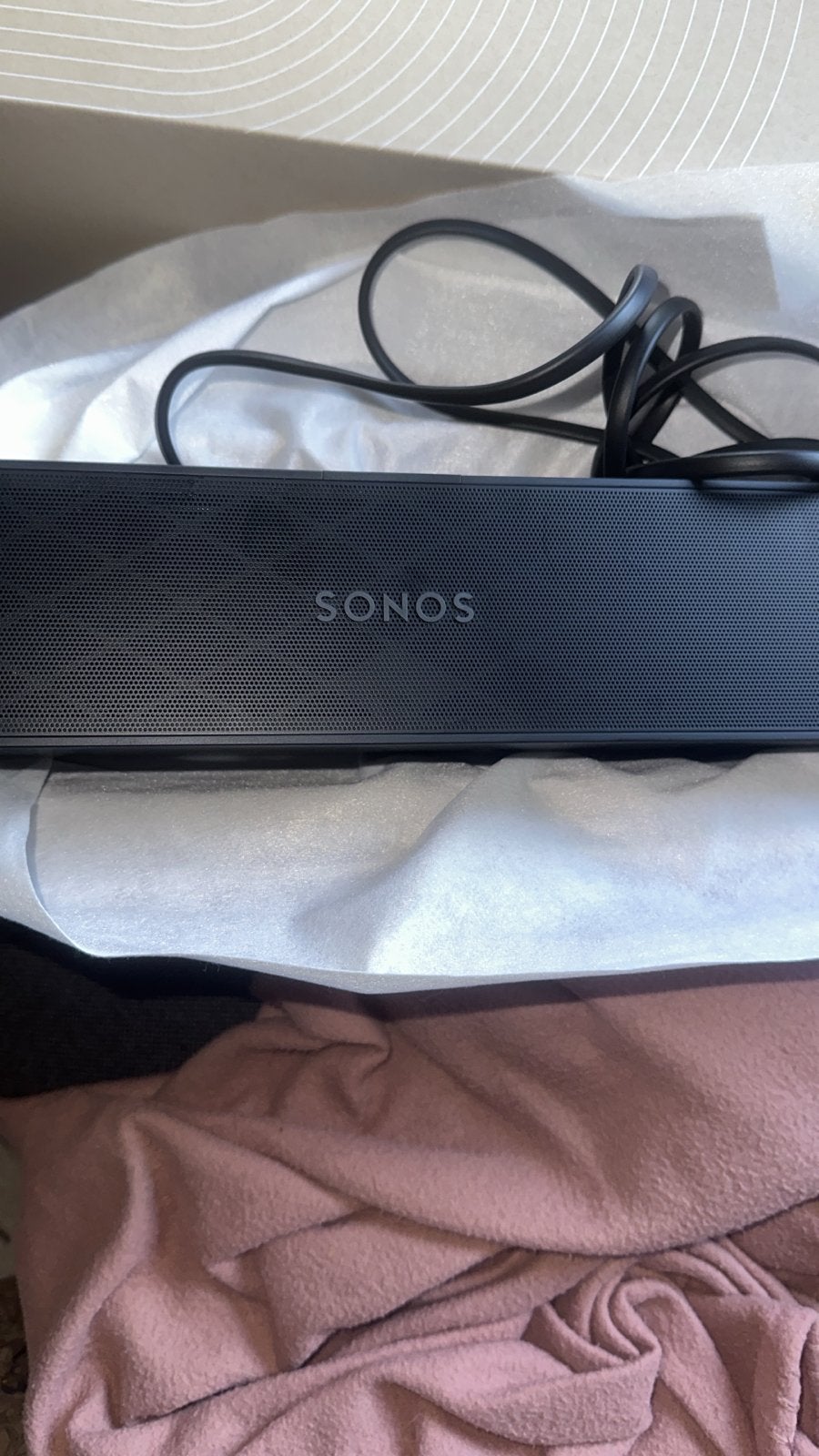 Sonos Ray Soundbar Zwart -  nieuw, Ophalen of Verzenden, Bluetooth, Nieuw