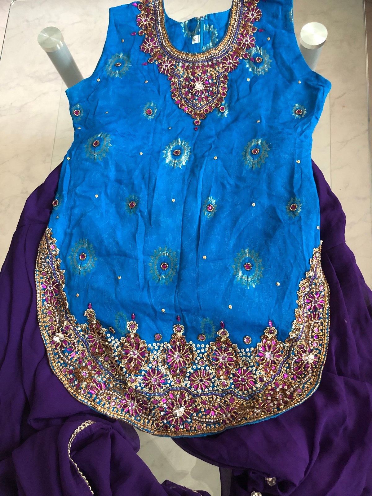Bollywood Salwar Kameez - Nieuw met Strass & Patiala Salwaar, Kleding | Dames, Gelegenheidskleding, Ophalen of Verzenden, Nieuw