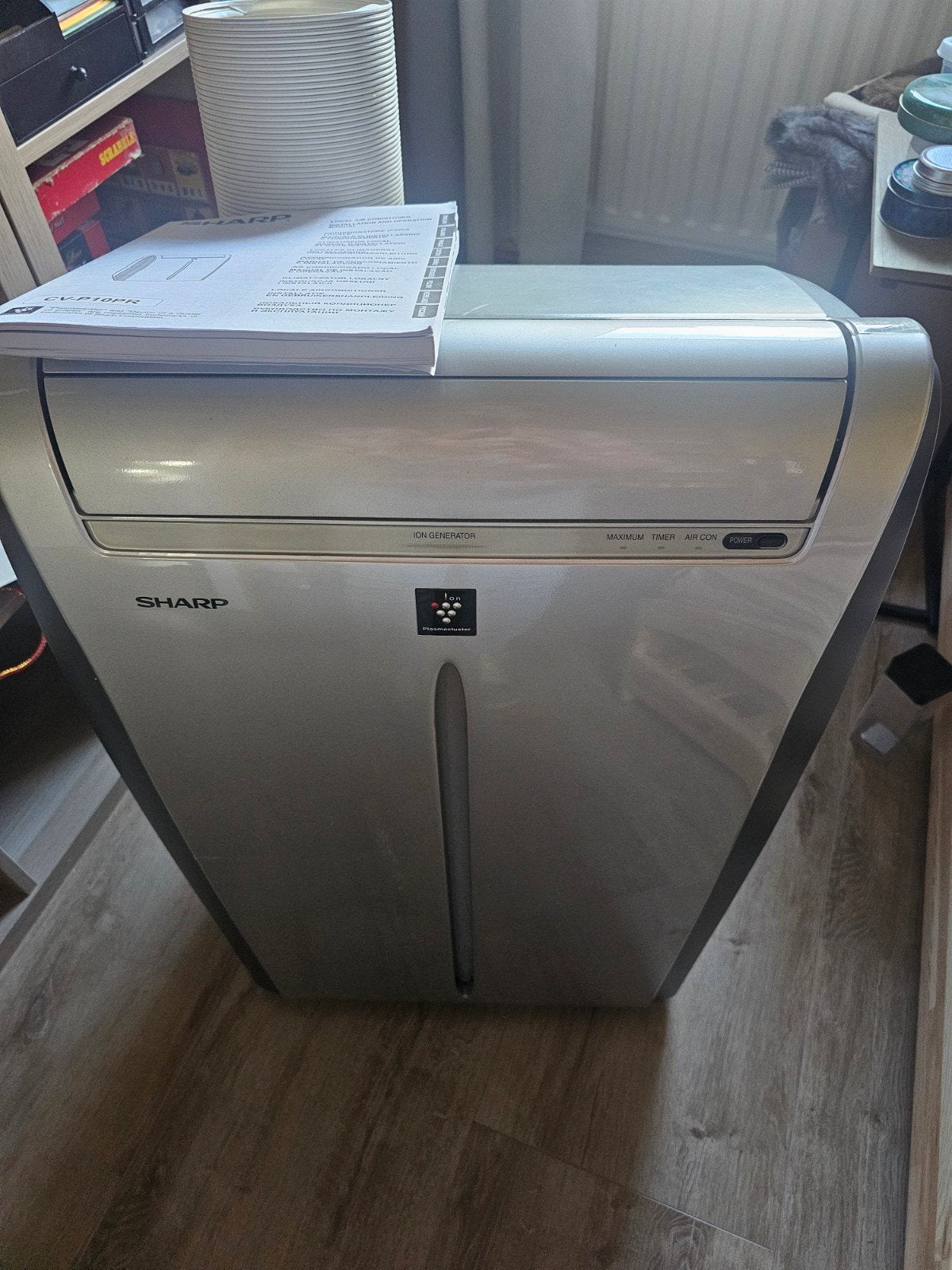 Sharp CV-P10PR Mobiele Airco met Afstandsbediening, Ophalen, Gebruikt, Minder dan 60 m³, 3 snelheden of meer
