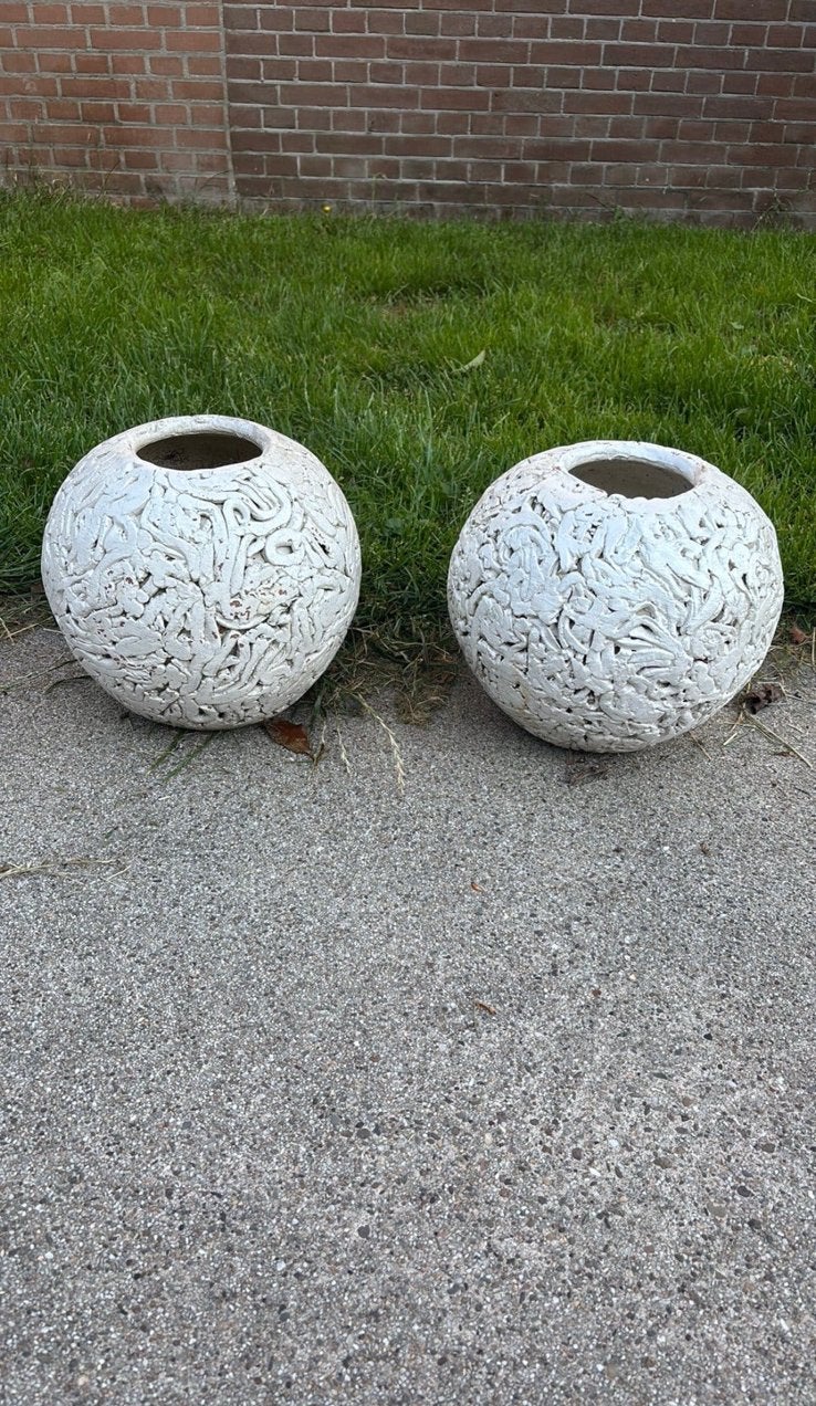 Bloempotten 2x, Ophalen, Rond
