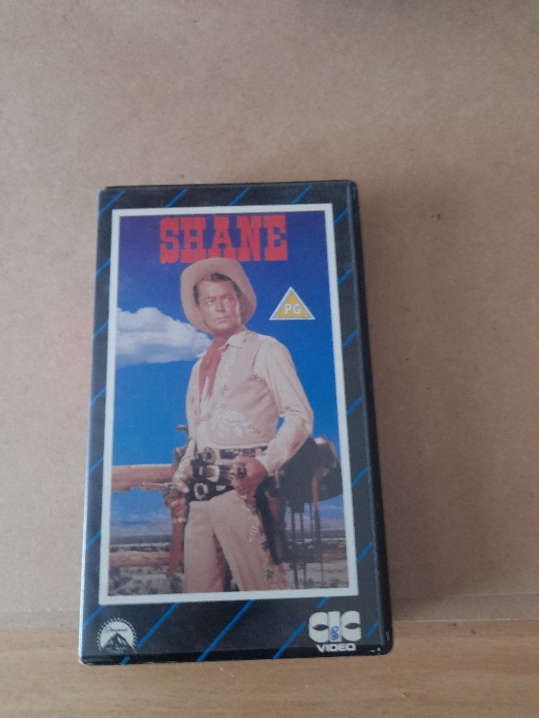 Shane VHS Alan Ladd en Jean Arthur, Cd's en Dvd's, VHS | Film, Alle leeftijden, Ophalen of Verzenden, Zo goed als nieuw, Western