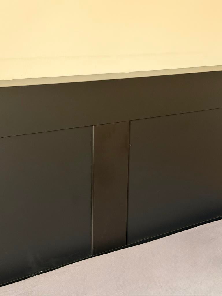 Zwart Hoofdeinde/hoofdbord met bergruimte - BRIMNES ikea, Ophalen, Zwart, Tweepersoons, Zo goed als nieuw