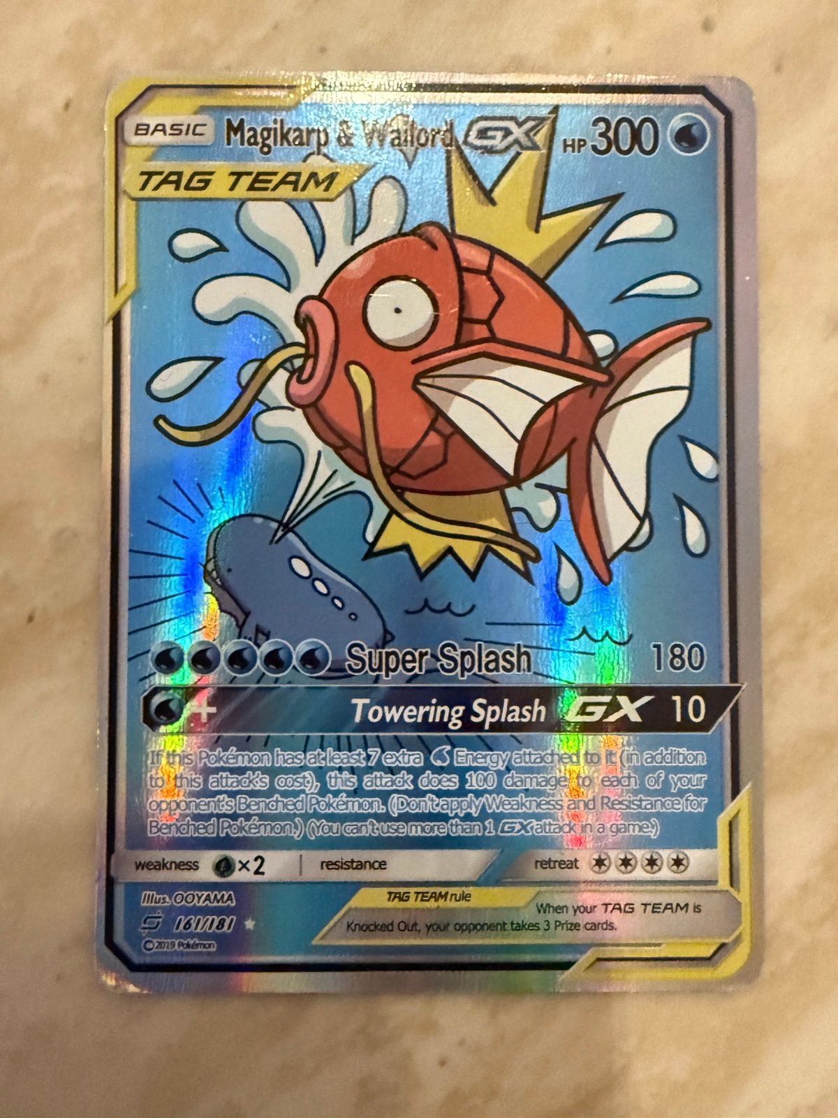 Magikarp & Wailord GX, Ophalen of Verzenden, Zo goed als nieuw