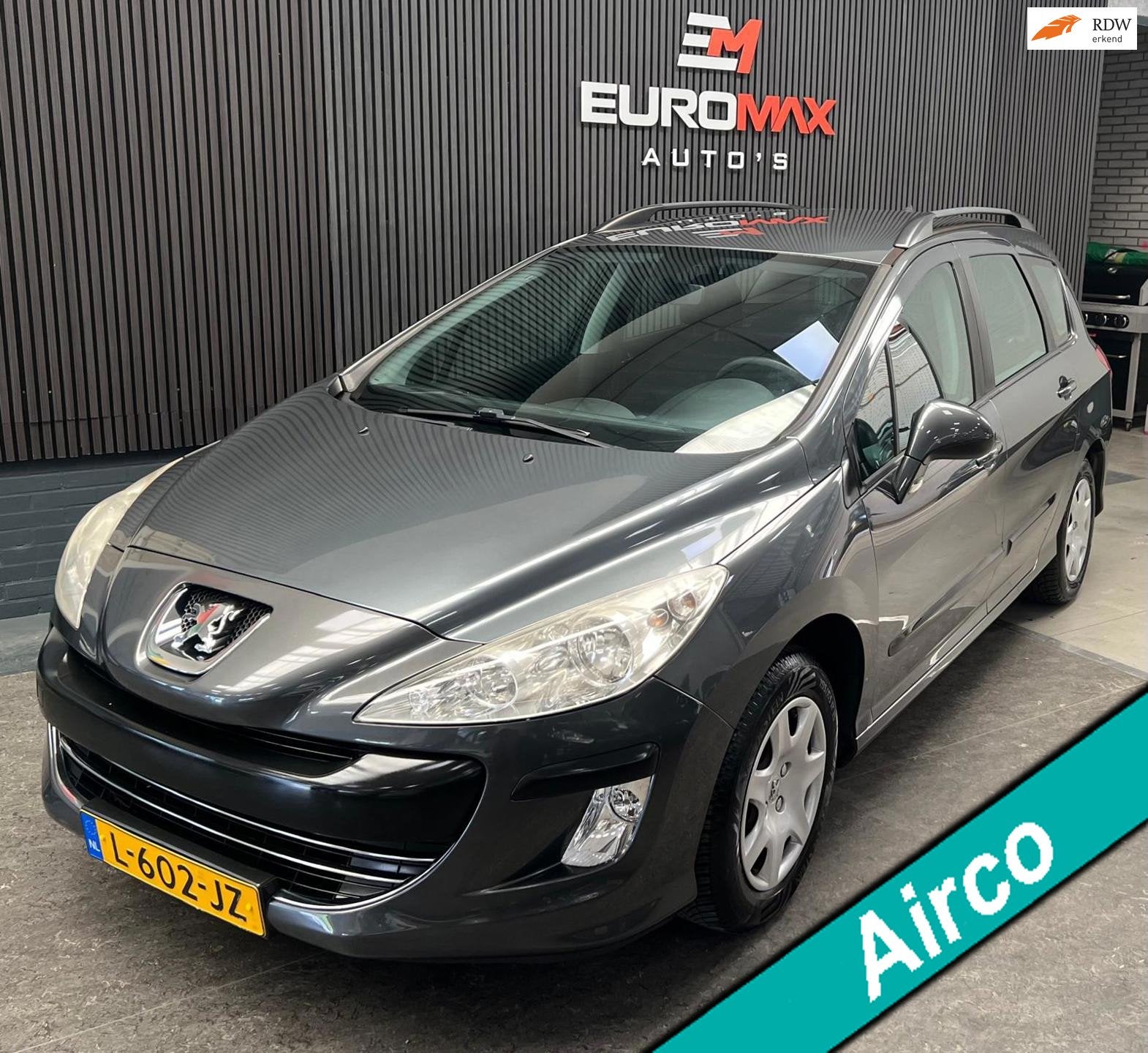 Peugeot 308 SW 1.4 VTi XR 2e Eigenaar - Airco - Elektr. Rame, Voorwielaandrijving, 1350 kg, Gebruikt, Zwart