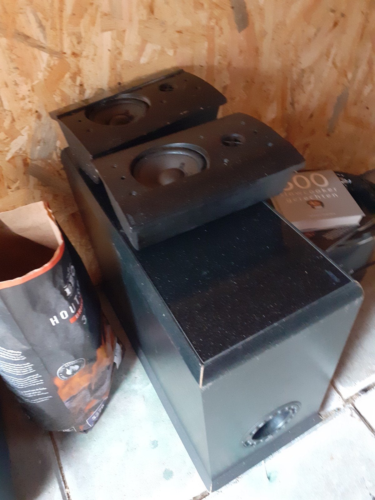Jamo SW200 subwoofer met satelliet speakers, Ophalen
