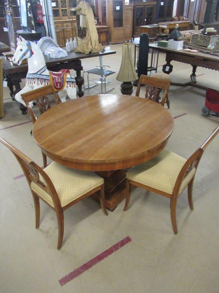 Oer 11218 grote ANTIEKE kersen ovale Biedermeier tafel, Antiek en Kunst, Antiek | Meubels | Tafels, Ophalen