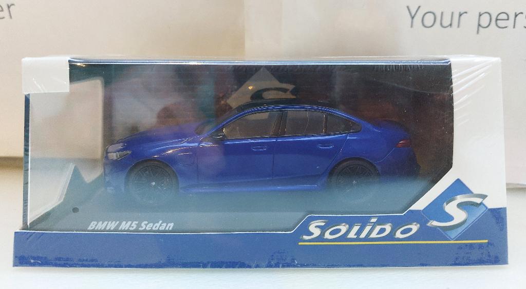 Solido 1:43 BMW M5 G90 Limousine 2025 blauw metallic nieuw, Ophalen of Verzenden, Nieuw, Auto, Solido