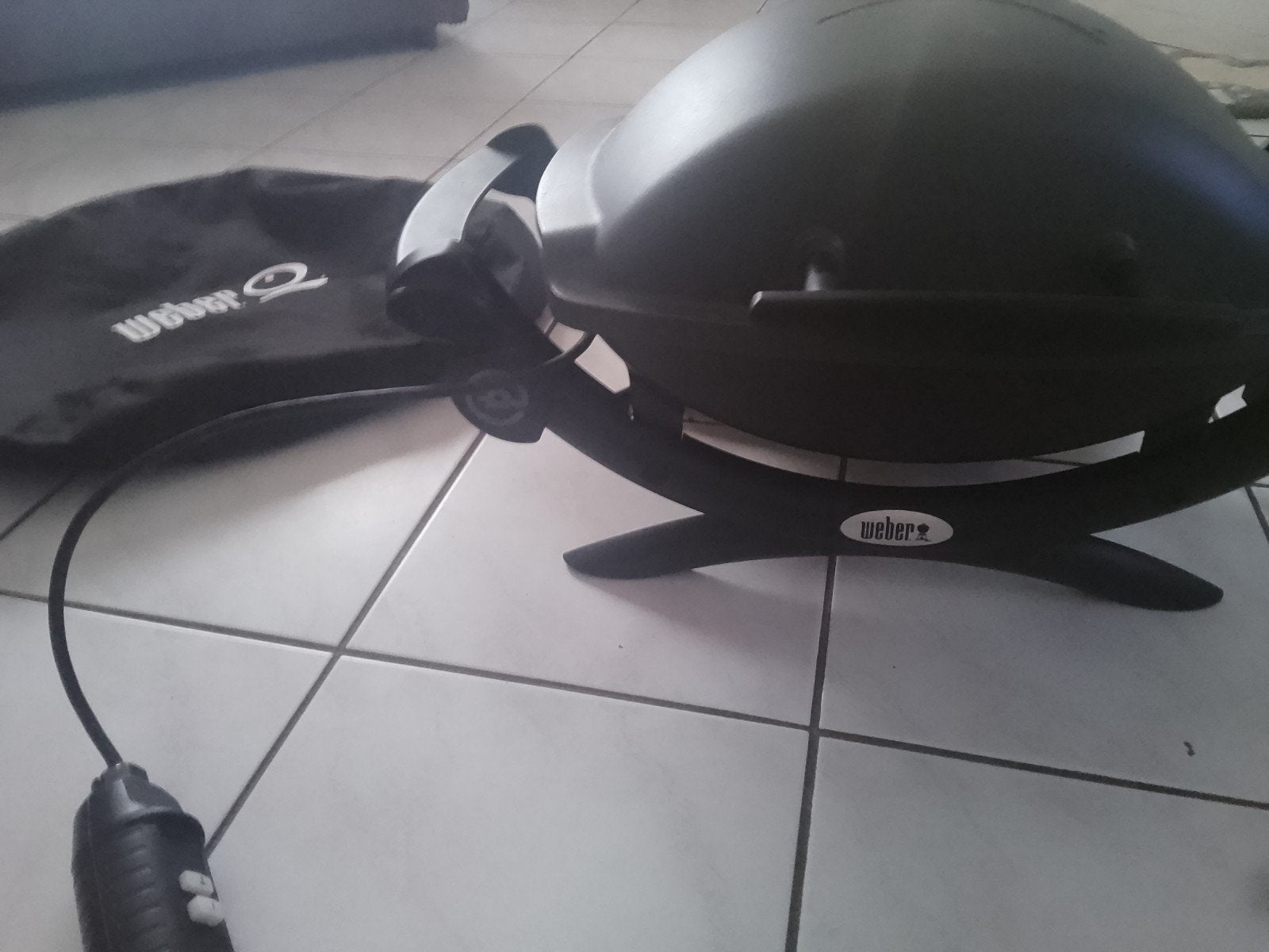 Weber Q1400 elektrische barbecue, Ophalen of Verzenden, Gebruikt, Weber