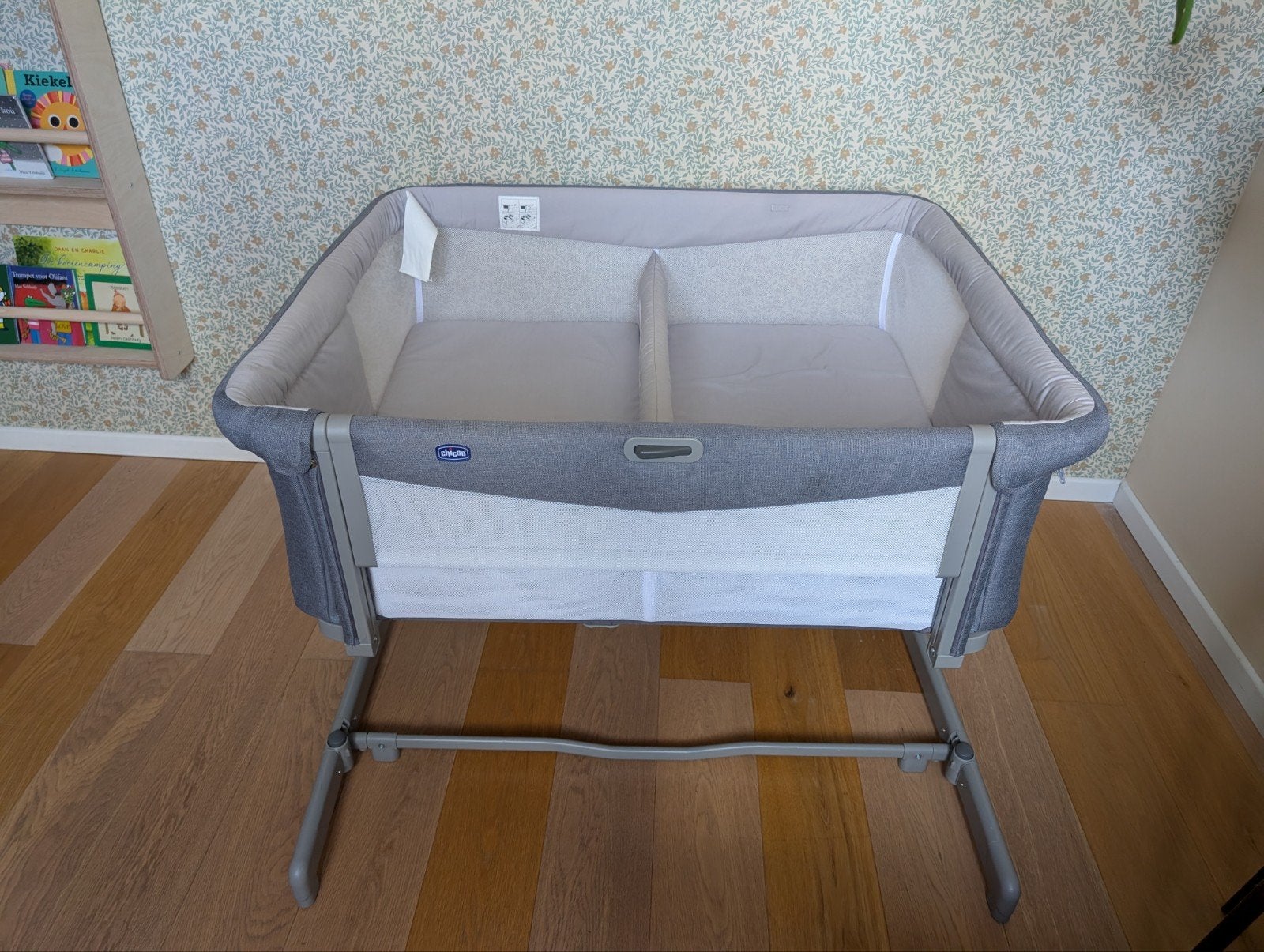 Chicco Next2Me Twins Co-Sleeper - grijs - zo goed als nieuw, Ophalen, Zo goed als nieuw, Wieg