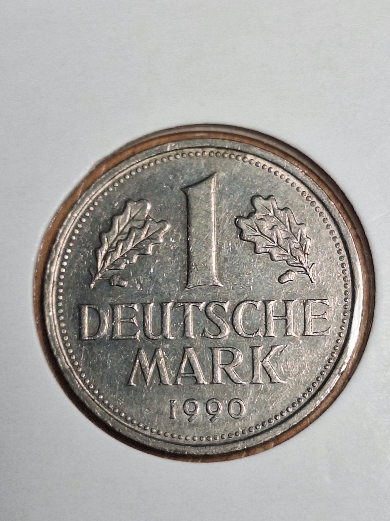 DUITSLAND 1 mark 1990 F (#53a), Ophalen of Verzenden, Duitsland, Losse munt