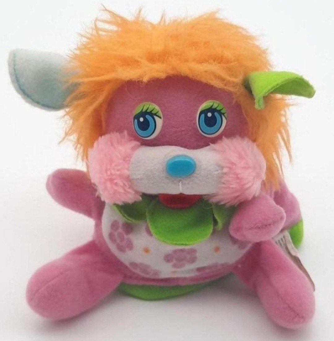 Vintage Flower Magenta Popples knuffeltje Mattel 1987, Ophalen of Verzenden, Zo goed als nieuw, Overige typen, Klein (minder dan 20 cm)