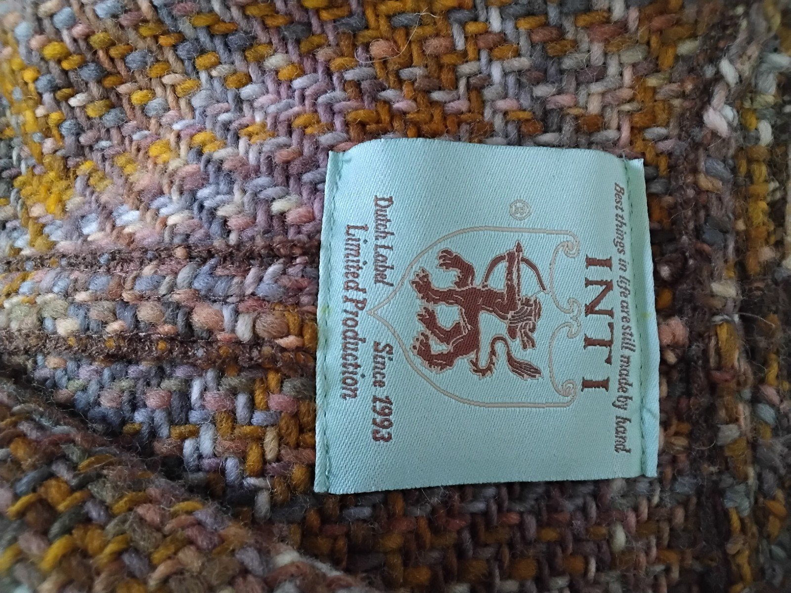 wollen  MANTEL 40 INTI, Ophalen of Verzenden, Zo goed als nieuw, Maat 38/40 (M)