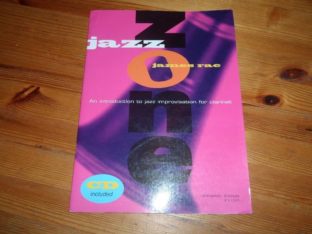 jazz zone - james ray - clarinet met cd, Muziek en Instrumenten, Ophalen of Verzenden, Zo goed als nieuw, Klarinet, Artiest of Componist