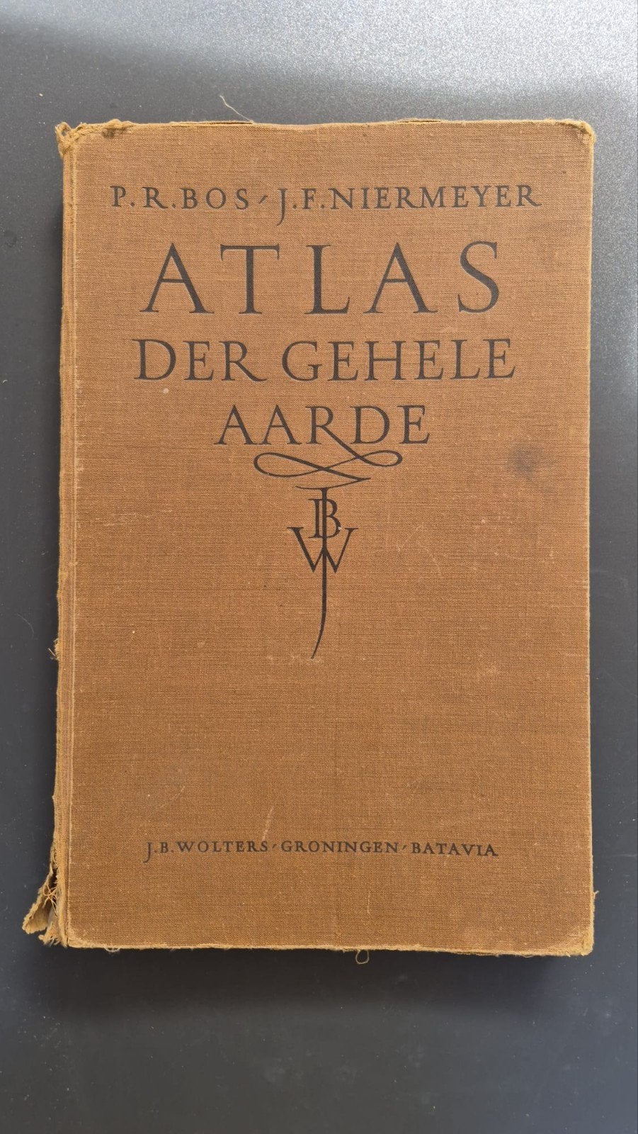 Bos-Niermeyer Schoolatlas der Gehele Aarde (1947), Boeken, Gelezen, Bosatlas, P.R. Bos, J.F. Niermeyer, Ophalen of Verzenden